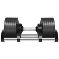Adjustable Steel Dumbbells Free Weights for Fitness 20kg to 80lb Cast Iron and Rubber 32kg 36kg 50lb 80lb New Collection MegaBDM
