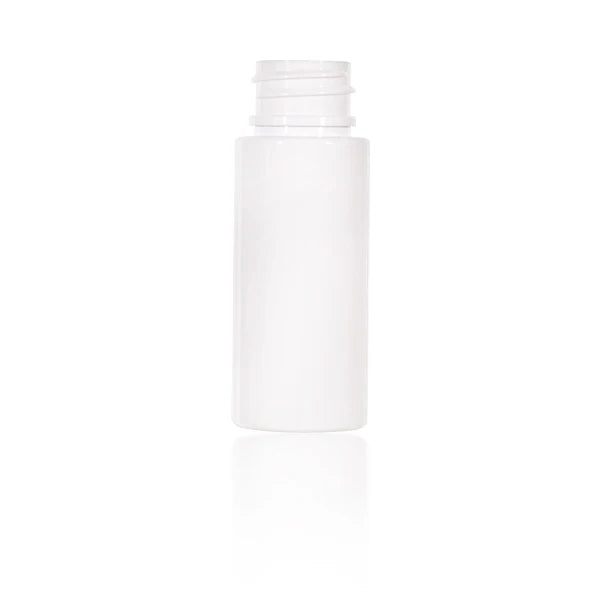 Sunripack Packaging Customized PET Cylinder White Plastic Bottle 20ml Testing Bottle With Screw Cap for Adult Skincare
