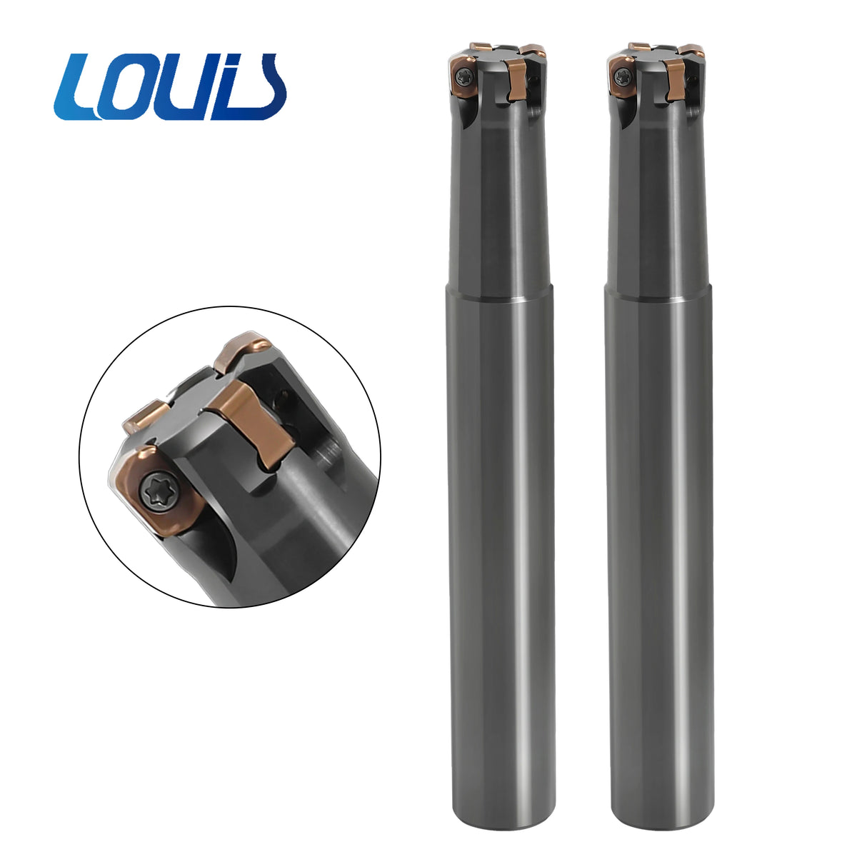 EXN02R Double Edge CNC Fast Forward Milling Rod with LNMU0202 Machining Center Carbide Hard Seismic Milling Blade