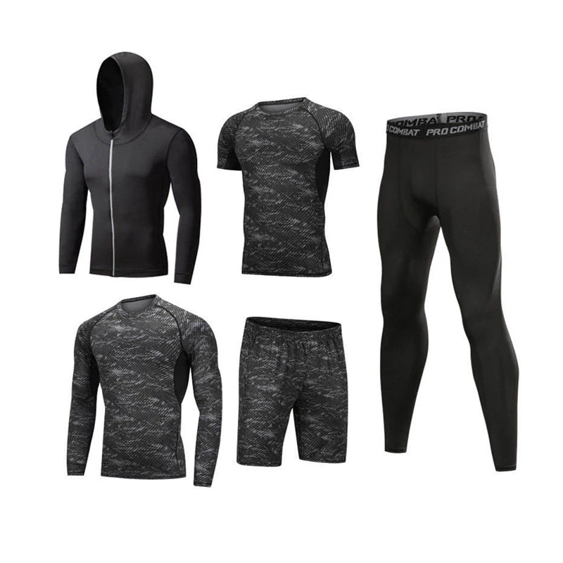 Custom Quick Dry Running Sports Hoodie Mens Fit Gym Clothes Fitness Yoga Wear Outdoor Jogging Sportswear Set