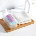 Effort-Saving Easy Clean Plastic Shower Cloth Holder Time-Management Tool for Bathroom Storage-Soap Box