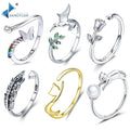 Wholesale Custom 925 Sterling Silver Adjustable Open Rings - Hypoallergenic Special Design Fine Jewelry Stackable Bridal Gift MegaBDM