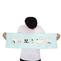 Custom Printed Handheld Banner Towel Custom Slogan Towel for Concerts Sports Games Fans Support