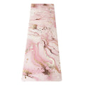 High Premium Washable Exercise Yoga Travel Mat Marble Flow Custom Print Natural Tree Rubber Yin Yoga Mats With Yoga Belt