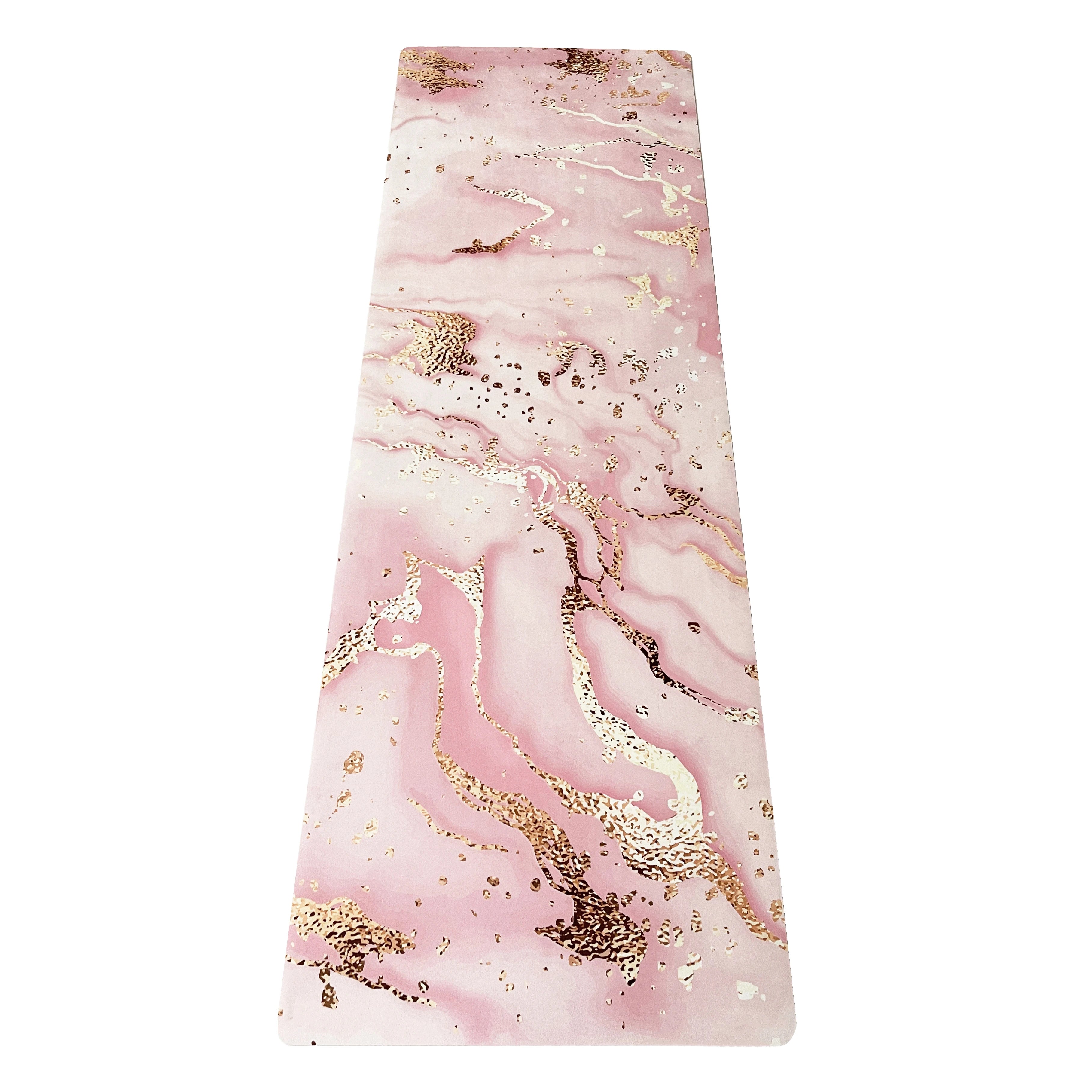 High Premium Washable Exercise Yoga Travel Mat Marble Flow Custom Print Natural Tree Rubber Yin Yoga Mats With Yoga Belt