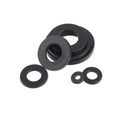 YPH SS304 18-8 Stainless Steel Inox Black Electrophoresed Flat Plain Shim Washers DIN125