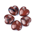 New Arrive Polished Heart Shape Natural Mahogany Obsidian for Home Decoration Gift Handmade DIY Gemstone