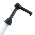 38-400 38mm 1oz Black White Big Dosage Ketchup Honey Pump Custom Tube Length with Rubber Nozzle for Syrup Sauce Bottle