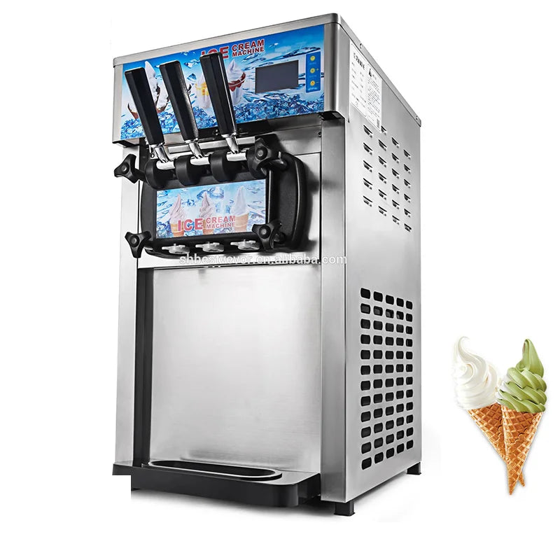 High Quality 3 Flavor Commercial Soft Serve Ice Cream and Frozen Yogurt Machine on Sale