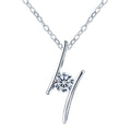 Hotsale VVS D Color Moissanite Diamond Pendant Necklace S925 Sterling Silver Jewelry for Women Wholesale for Girls