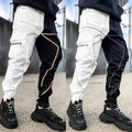 Fall Custom Logo Pantalones Jogger Para Hombre Reflective Cargo Pant Men's Jogger Pants Multi-Pocket Reflective Pants