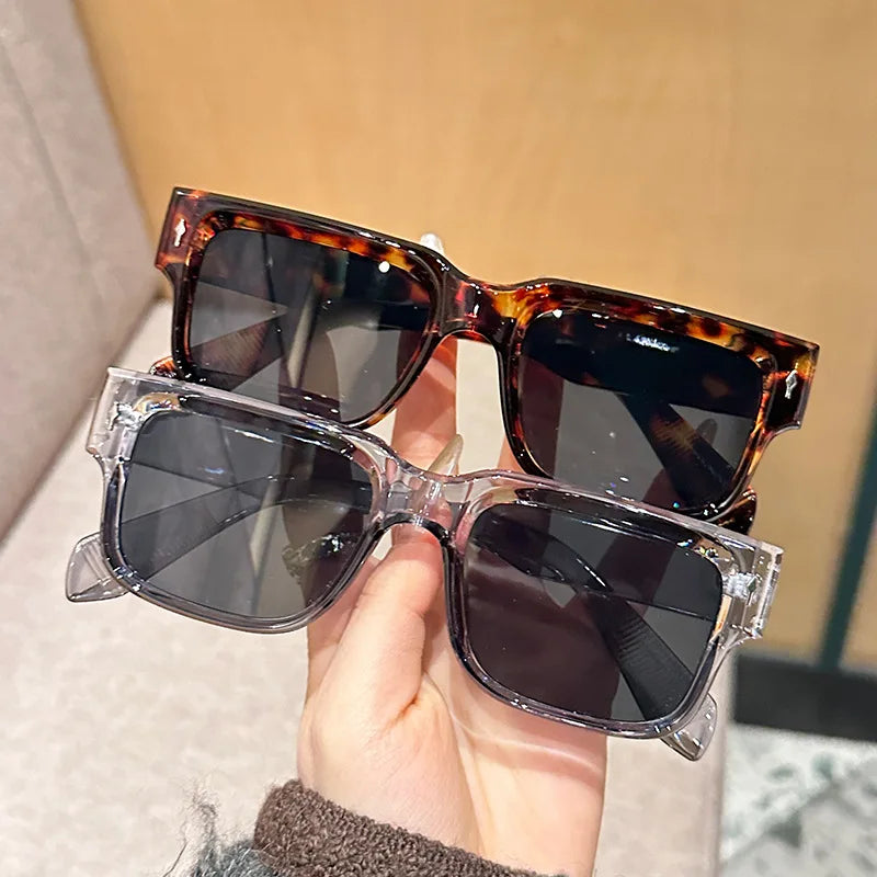Fashion Texture Sunglasses Women UV Protection Sun Shades Casual Sun Glasses Custom Square Frame Y2K Sunglasses Men Wholesale