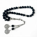 Dazzling Diamond Cut Zinc Alloy Gold Plated Religious Muslim Rosary Beads Arabic Jewelry