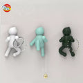 Prodigy Self-Adhesive Towel Hook Cute ABS Plastic Wall Mounted Coat Hook Bedroom Bathroom Kitchen Use-Strong Cute!