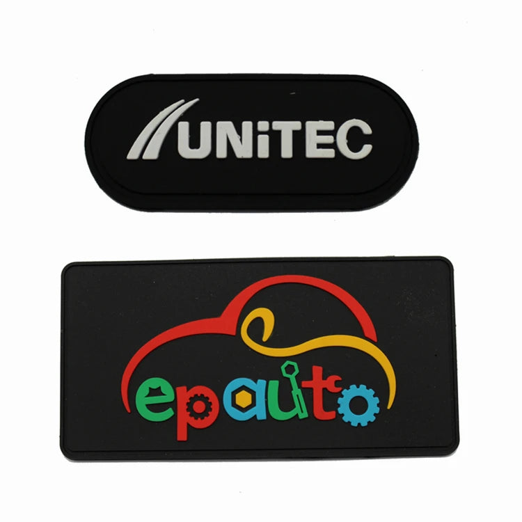 New Fashion Quality-assured Pvc Patches Custom Rubber Various Shapes Pvc Patches for Clothing