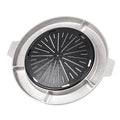 260mm Round Korean BBQ Grill Plate with Egg Slots Multifunctional Barbecue Tray for Restaurant Use