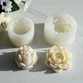 Handmade Soap & Aromatherapy Candle DIY Mold 3D Lotus Flower Silicone Plaster for Cake Tools for Creating Unique Soaps Candles