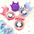 Eyelashes Wholesale Lashese With case Crown Eyelash Packaging Box Makeup & Tools Private Label Eyelash case