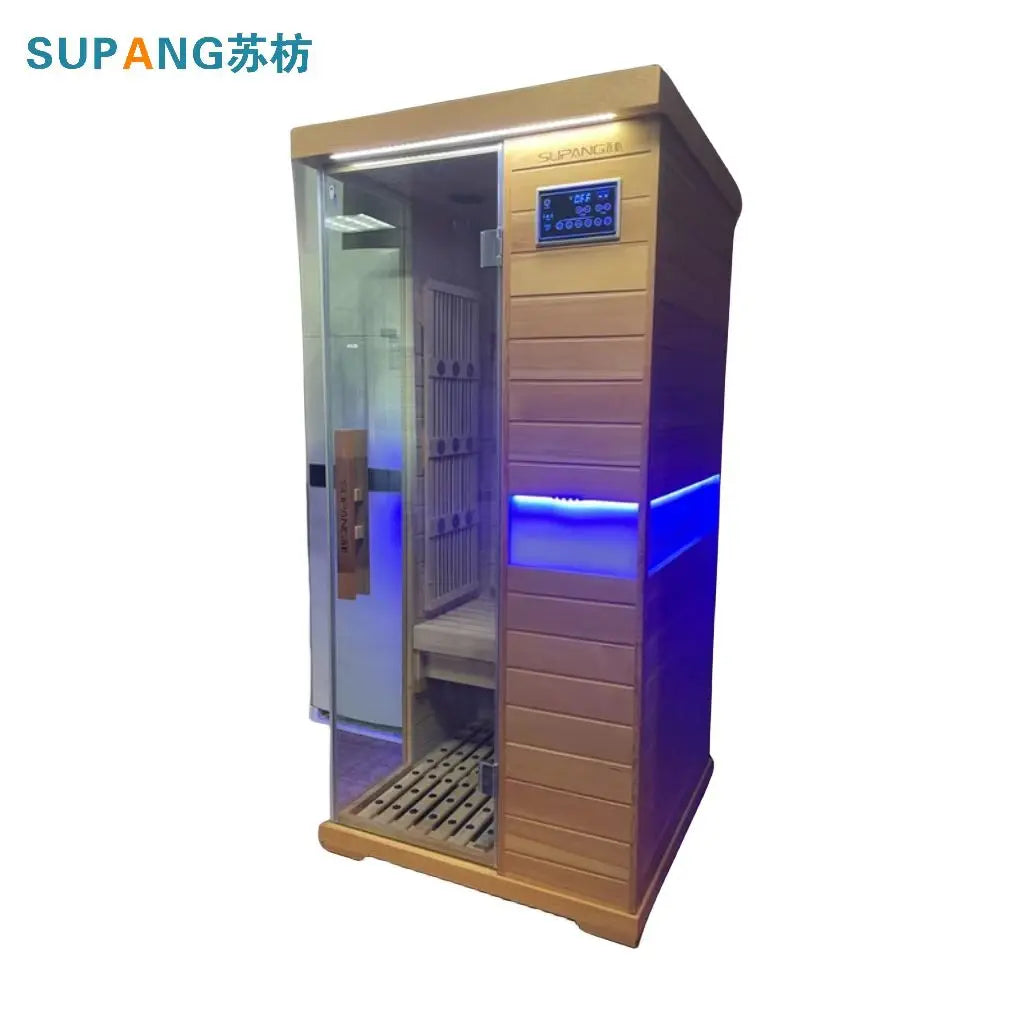 Luxury Home Sauna Wooden Portable Infrared Saunas Far Infrared Sauna 1 Person Room for Sale