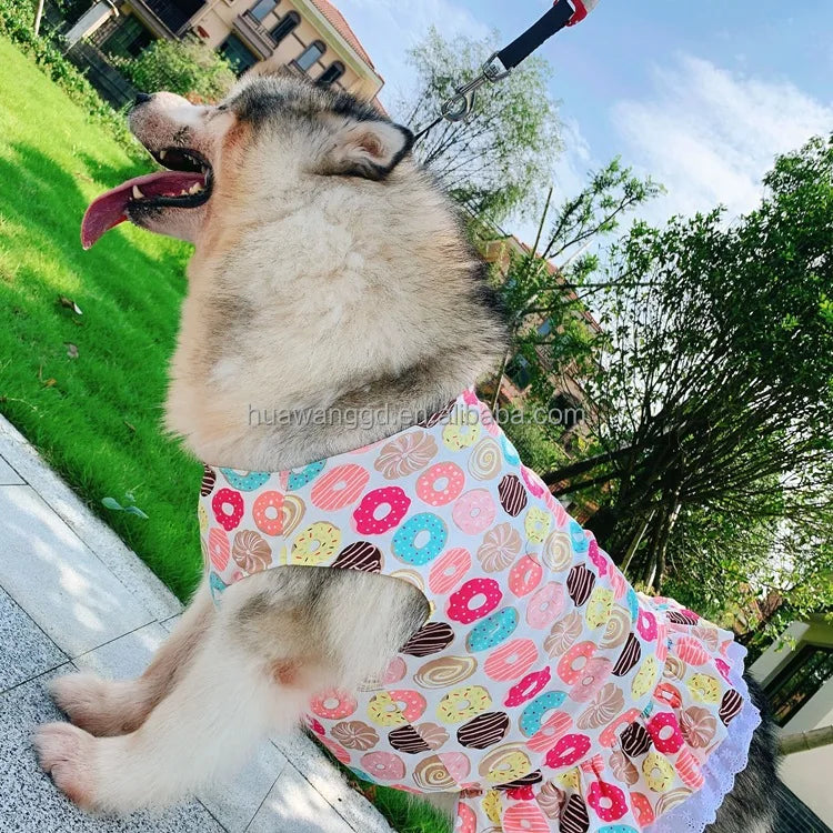 Wholesale Large Dogs Dress Summer Clothes