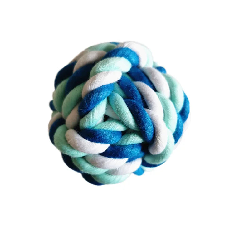 Factory Wholesale Pet Interactive Cotton Rope Toy Dog Molar Toy Ball Training Teeth Cleaning Knot