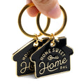 Custom Shape Laser Metal House Keychain Custom logo