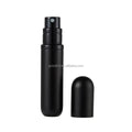 Portable 5ml Round Cosmetic Travel-sized Metal Perfume Atomizer Pump Sprayer Durable Aluminum Body Hot Stamped