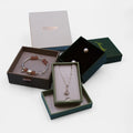 Cardboard Jewelry Box Custom Luxury Grey Cardboard Texture Paper Bracelet Necklace Gift Jewelry Packaging Box