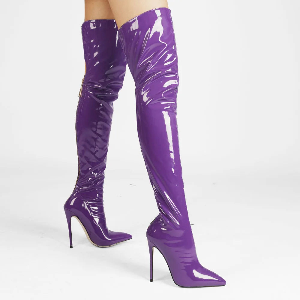 Hot-selling Women's Shoes Boots New European American Style Thigh High Boots for Women Multi-color Pretty Shoes Women