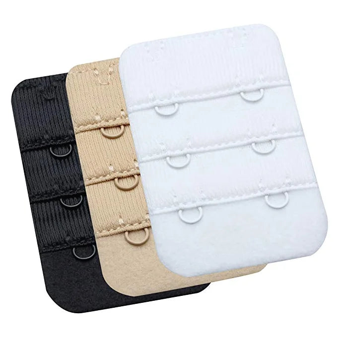 JOGOGO Wholesale Customize Reusable Bra Strap Nylon Invisible Bra Accessories 3&4 Hooks Bra Back Extender