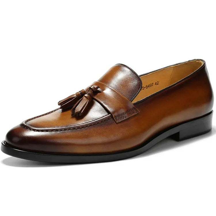 Italian Men Dress Shoes Penny Loafers Driving Flat Comfortable Shoes Made of Genuine Leather Loafers Casual Men's Shoes