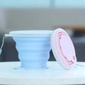 Pocket Reusable Folding Cups Colapsible Mugs Silicone Handkerchief Coffee Cup