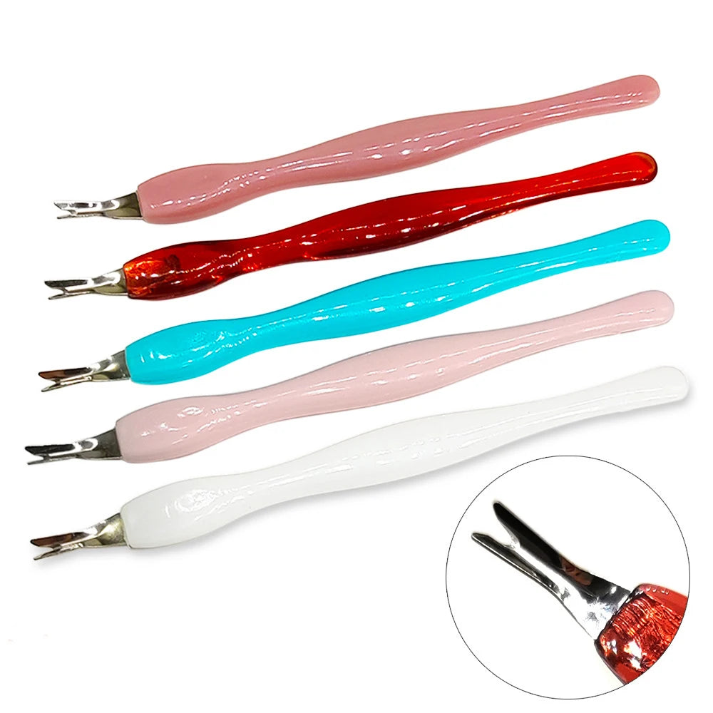 Curved Beauty Manicure Scissors Dead Skin Fork Pedicure Salon Tool with Sharp Blade for Men Nail Art Cuticle Remover