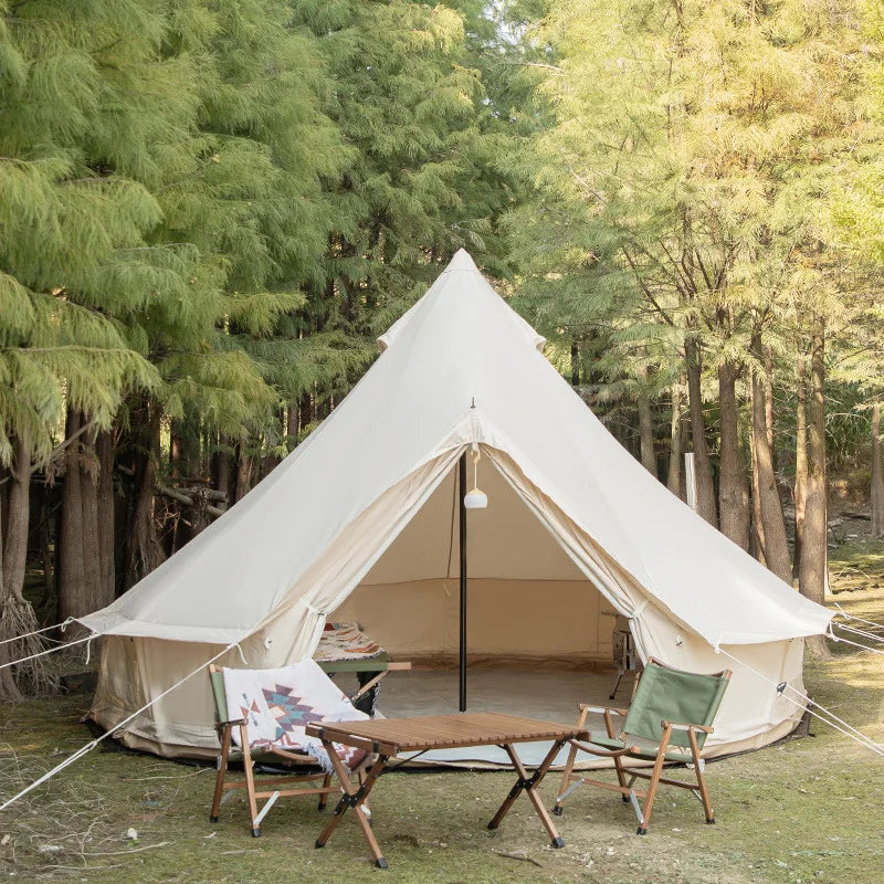 Luxury 6m Outdoor Safari Tents for Hotels Living Resorts and Custom Homes Canvas Glamping with Bathroom Made of Cotton