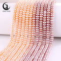 Wholesale 6-7mm 5A Flat Shape Cultured Freshwater Pearls Loose Pearls Beads