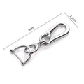 Wholesale Fashionable Car Key Holder DIY Accessory Bulk Open Screw D Ring Clasp Spring Swivel Hook Key Chain Removable Metal