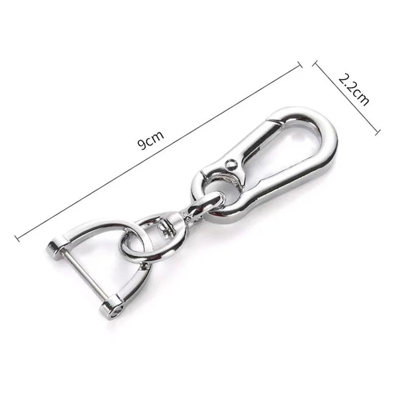 Wholesale Fashionable Car Key Holder DIY Accessory Bulk Open Screw D Ring Clasp Spring Swivel Hook Key Chain Removable Metal