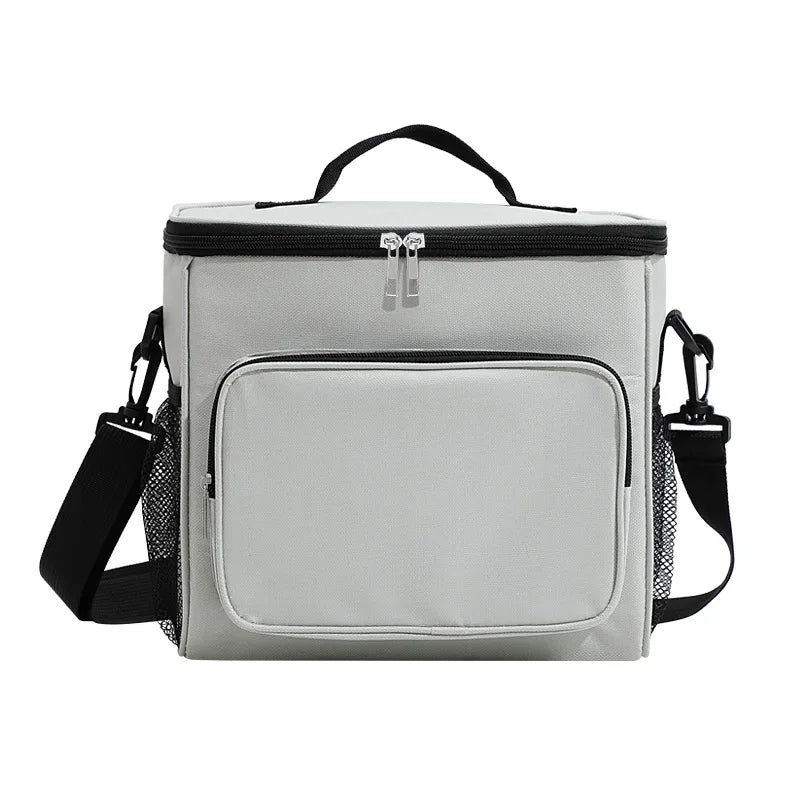 Large Capacity Insulated Waterproof Thermal Lunch Box Adults Women Soft Cooler Shoulder Bag 24-Can Made Durable 600D