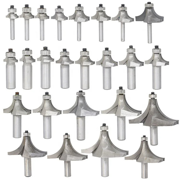 Woodworking Carbide Tipped Radius Rounding Over Beading Router Bits for Wood Woodworking