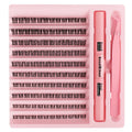 Private Label DIY Cluster Lash Kit Handmade Fan Cluster Eyelash Extensions Natural Style Yourself False Eyelashes Set