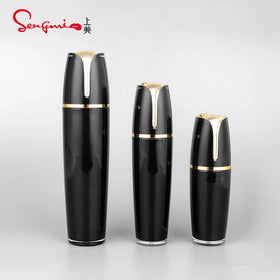 Professional Manufacturer in Stock 30ml 50ml 100ml Luxury Acrylic Black Color Empty Lotion Bottle Cosmetic Packaging