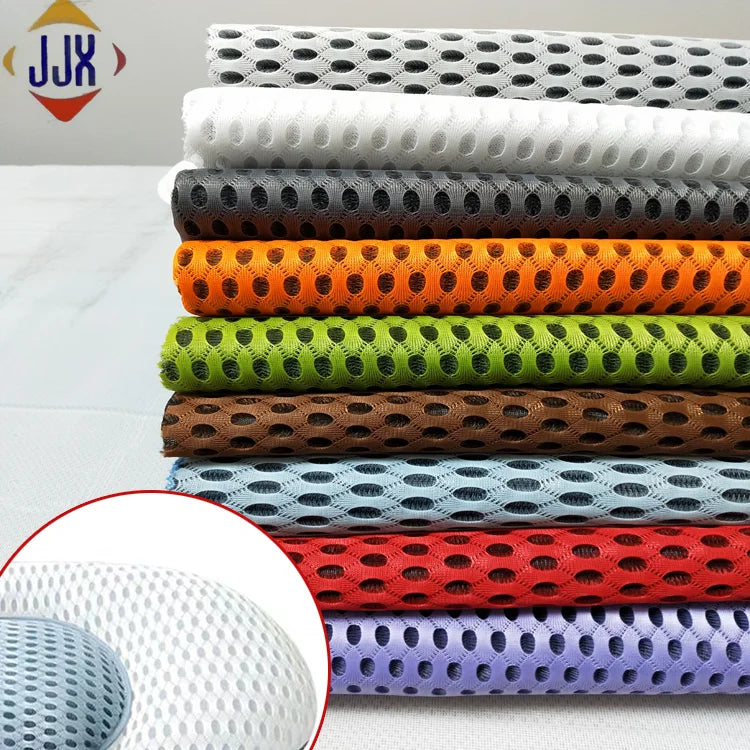 100% Polyester Soft Breathable 3D Plain Comfortable Sandwich Air Mesh Material Knitted Tricot Home Textile Car Curtain Lining