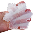 Hot Sale Natural Crystal Carving Healing White Selenite Snowflake for Christmas Decoration