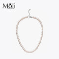 Low Cost Price Pearl Jewelry 7-8mm Freshwater Potato Beaded Pearl Necklace for Women