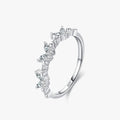 Ailmay Genuine 925 Sterling Silver Shiny Zirconia Elegant Butterfly Ring for Women Romantic Wedding Anniversary Jewelry Gift