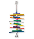 Best-Selling Eco-Friendly Wooden Bird Toys String of Beads Chew Toy for Parrot Finch Parakeet