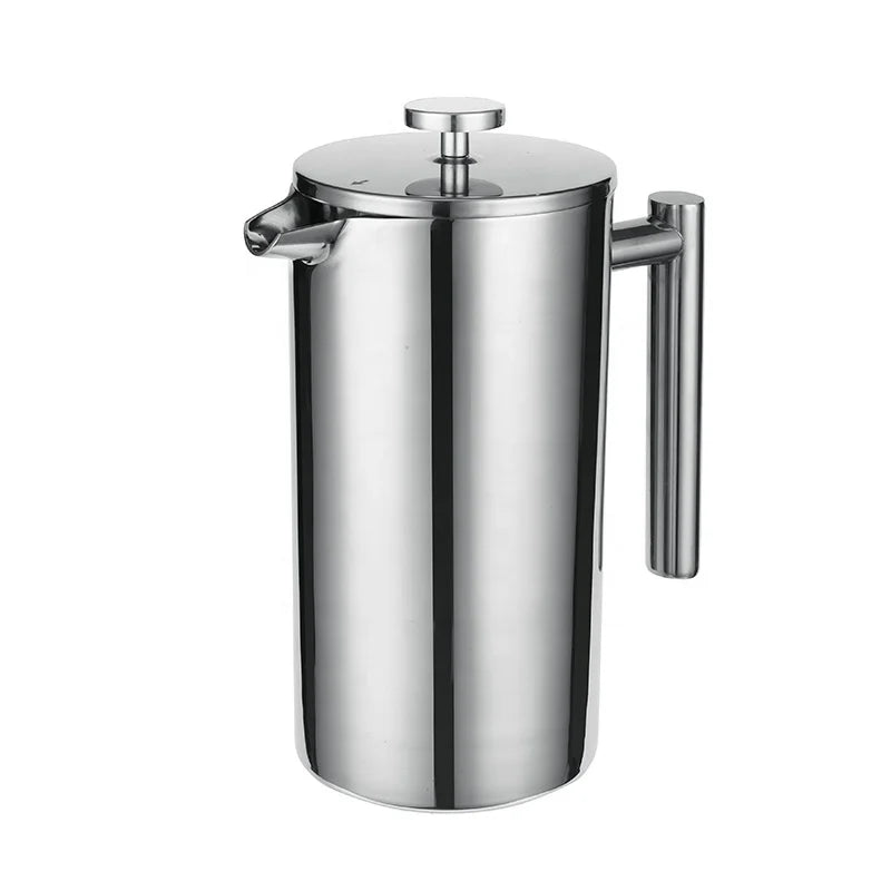 Stainless Steel  Double Wall French Press Classic Design Coffee Making Pot Hot Selling French Press