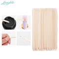 Fangkle Wholesale 114 75mm 100pcs Nail Polish Remover Stick Wooden Orange Nail Sticks for Nail Removal