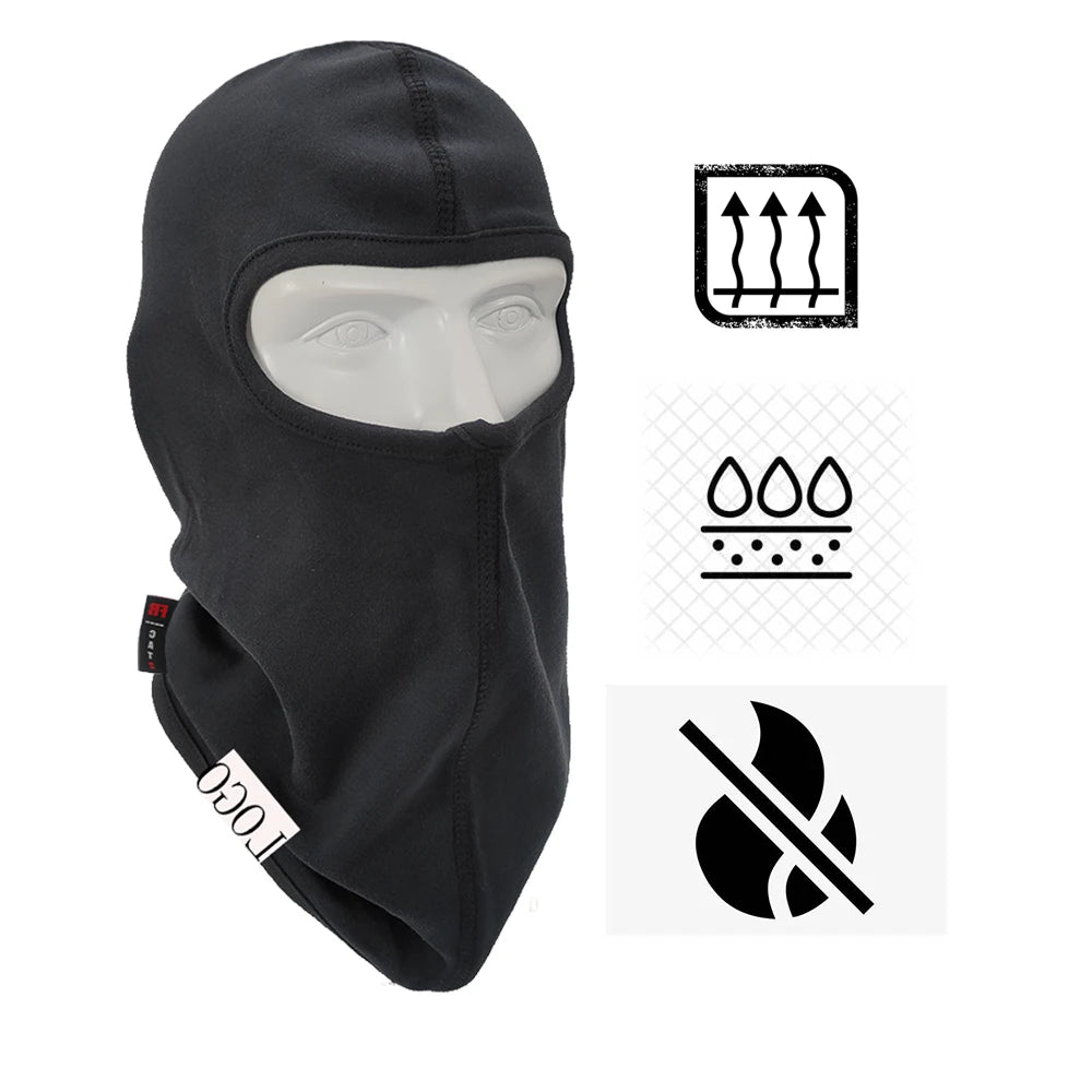 Fire Retardant Arc Flash CAT2 Balaclava Hood FR Flame Resistant Full Facemask Face Cover Guard Head Gear Welding Work Oilfields