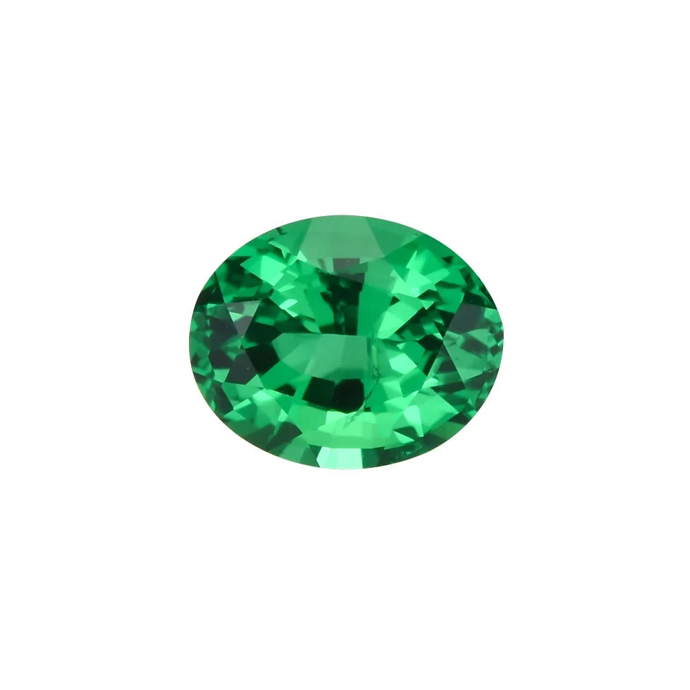 Wholesale Loose Certified Oval Shape Morganite Gemstone Emerald Stones for Jewelry Making Emerald Green Stone
